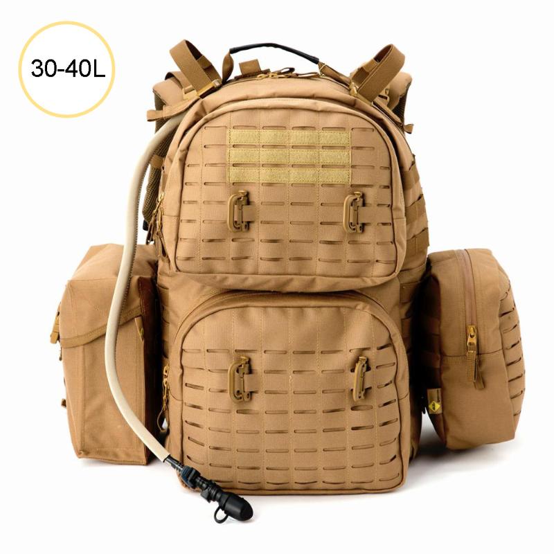 MT Hiking Backpack MOLLE Skywalker Assembly Army Tactical Rucksack 30-40L Men Survival Assault Pack Outdoor Camping Bag, Brown
MT Hiking Backpack MOLLE Skywalker Assembly Army Tactical Rucksack 30-40L Men Survival Assault Pack Outdoor Camping Bag, Brown