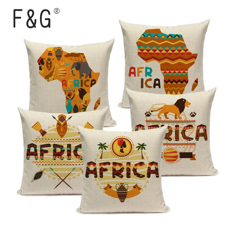 Cushion/Decorative Pillow African Style Cushion Cover Linen Cartoon Animal Ethnic Custom Patterns Printed Home Sofa Decoration Case
Cushion/Decorative Pillow African Style Cushion Cover Linen Cartoon Animal Ethnic Custom Patterns Printed Home Sofa Decoration Case