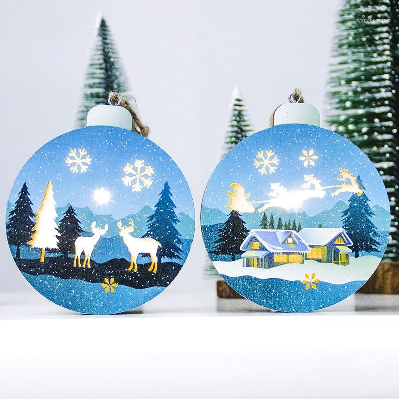Coloured Drawing Wooden LED Christmas Decorative Hanging Ornament Round Pendant Luminous Decorations(Battery Included)1
Coloured Drawing Wooden LED Christmas Decorative Hanging Ornament Round Pendant Luminous Decorations(Battery Included)1