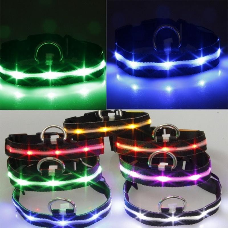 M L XL Size For Pet Dogs Collar Nylon LED Pet Dog Collar Night Safety Anti-lost Flashing Glow Collars
M L XL Size For Pet Dogs Collar Nylon LED Pet Dog Collar Night Safety Anti-lost Flashing Glow Collars