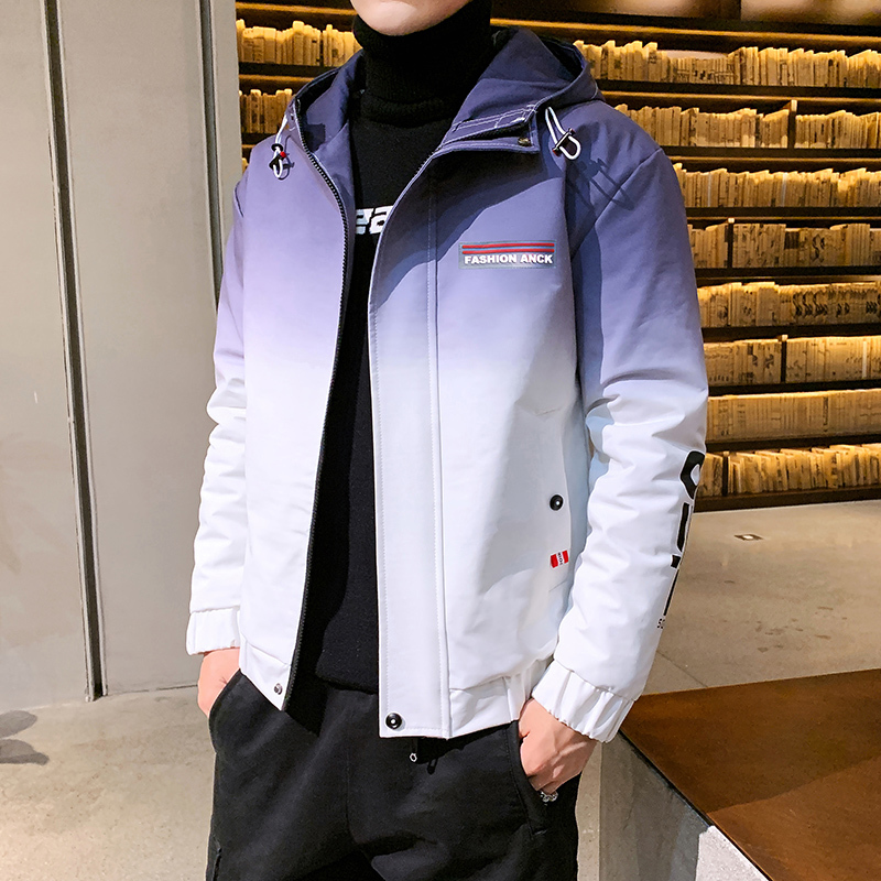 Jacket for men autumn/Winter Korean fashion casual jacket in red and blue 3XL 201218