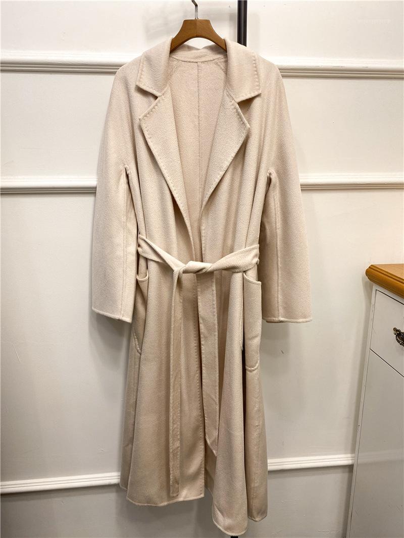 Women Coat 2020 Winter Water Ripple Double-sided Woolen Coat Temperament Commuter Lapel Yukata1, Beige
Women Coat 2020 Winter Water Ripple Double-sided Woolen Coat Temperament Commuter Lapel Yukata1, Beige