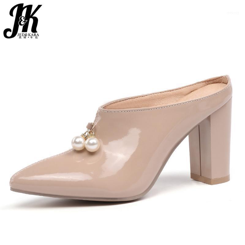 JK Thick High Heels Pumps Women Pointed Toe Footwear Pearl Mules Shoes Female Patent Pu Shoes Woman 2021 Spring Plus Size 32-481, Black
JK Thick High Heels Pumps Women Pointed Toe Footwear Pearl Mules Shoes Female Patent Pu Shoes Woman 2021 Spring Plus Size 32-481, Black