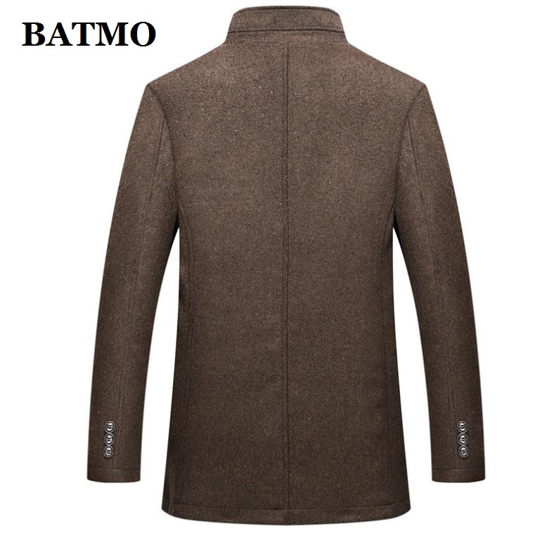 BATMO arrival autumnwinter high quality wool thicked trench coat menmen's wool jackets plus-size M-XXXL AL 02 201222