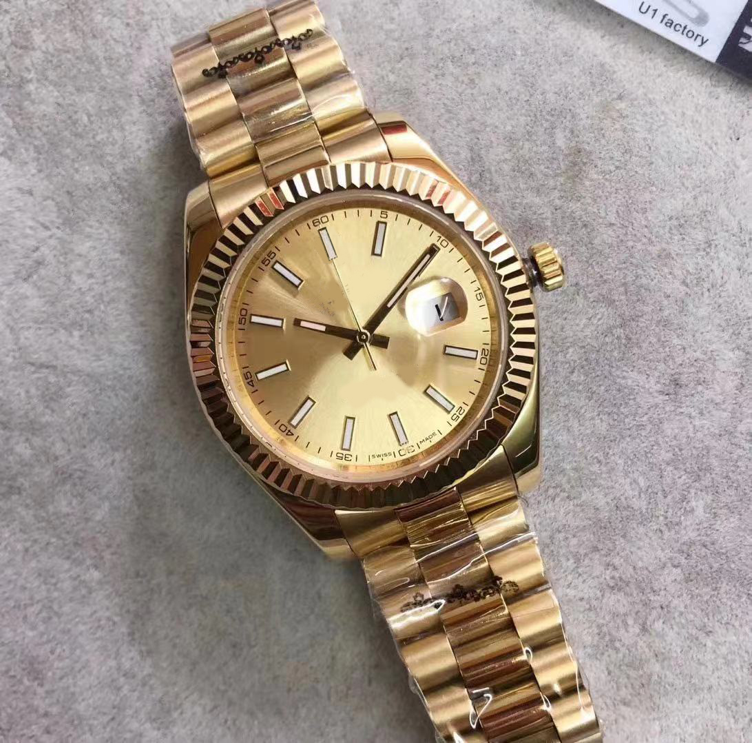 U1 Factory 18K Gold Date-just Men's 41mm Automatic Movement Sapphire Glass ST9 Silver Original buckle Men's Watch Wristwatch, Box
U1 Factory 18K Gold Date-just Men's 41mm Automatic Movement Sapphire Glass ST9 Silver Original buckle Men's Watch Wristwatch, Box