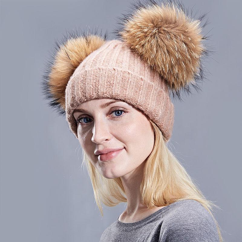 Ladies Winter Woolen Hat Ladies Knitted High Quality Material Fashion Fur Ball Fur Capless Hat Raccoon Ball Cap
Ladies Winter Woolen Hat Ladies Knitted High Quality Material Fashion Fur Ball Fur Capless Hat Raccoon Ball Cap