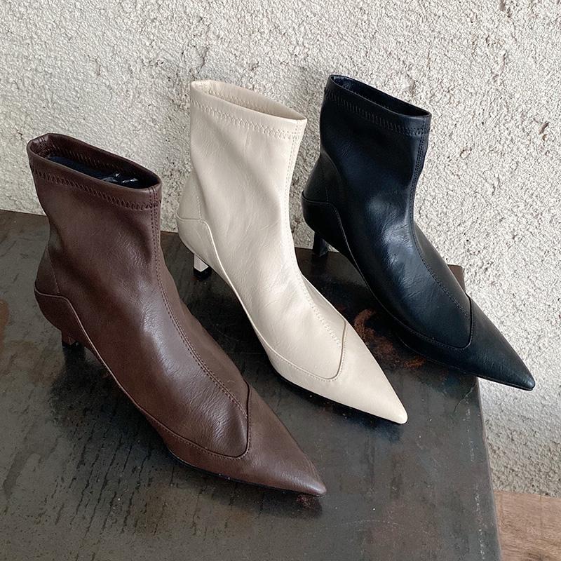 2020 Winter Fashion Women Pointed Toe Boots Soft Leather Beige Boots Autumn Pencil Low Heels Ankle Lady Sexy Party Shoes, Black
2020 Winter Fashion Women Pointed Toe Boots Soft Leather Beige Boots Autumn Pencil Low Heels Ankle Lady Sexy Party Shoes, Black