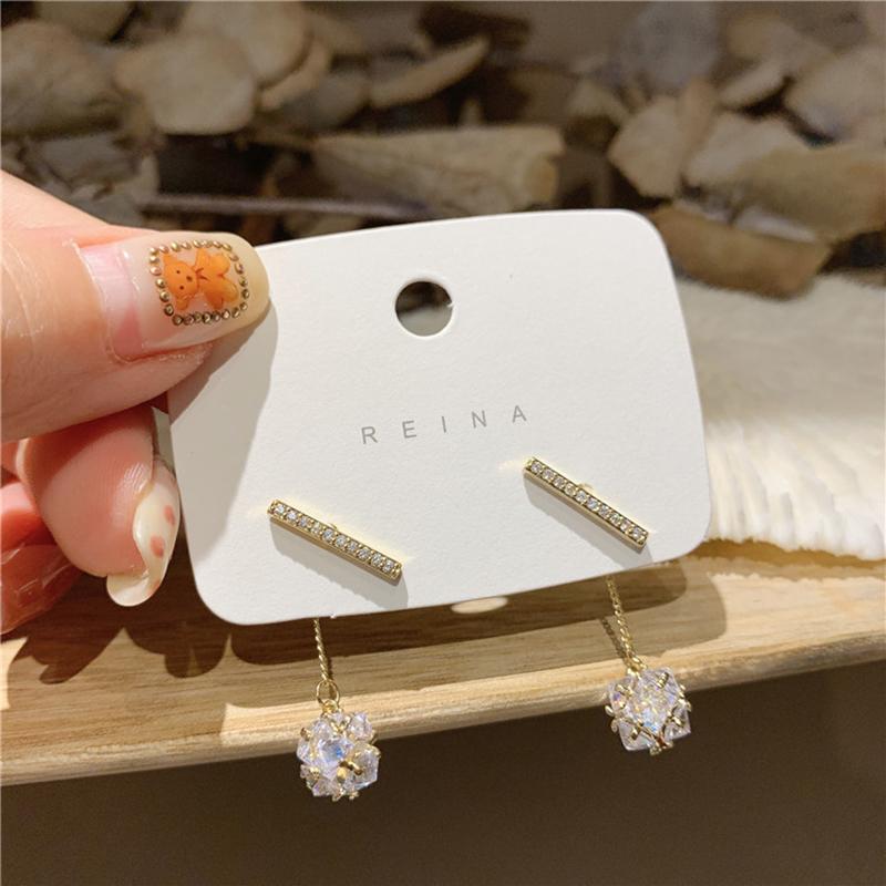 Dangle & Chandelier Fashion S925 Needle Earrings For Women High Quality Creative Design Jewelry One Word Micro Inlaid Rhinestones Girl Woman
Dangle & Chandelier Fashion S925 Needle Earrings For Women High Quality Creative Design Jewelry One Word Micro Inlaid Rhinestones Girl Woman