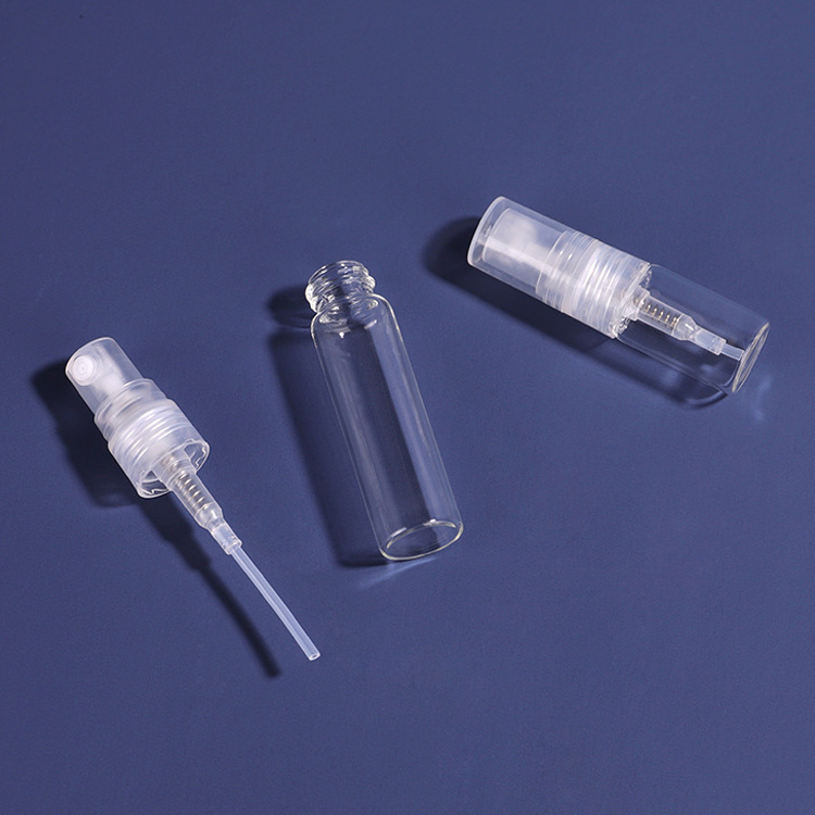 2ml 3ml 5ml Transparent Mini Spray Bottle Empty Clear Refillable Travel Perfume Atomizer Portable Glass Vials