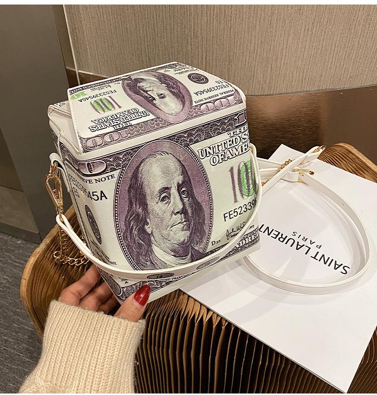 Women's Pu Messenger Bag 2020 New Fashion Creativity Dollars Printing Shoulder Bag Female Chain Crossbody Women Handbag, Other
Women's Pu Messenger Bag 2020 New Fashion Creativity Dollars Printing Shoulder Bag Female Chain Crossbody Women Handbag, Other