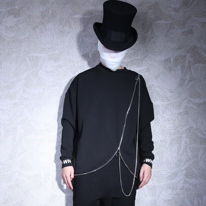 2021 New Winter Long-sleeve Round Collar with Loose Hood Personality Heavy Metal Decoration Men Hip Hop Hoodie Suits. JCSX, Black
2021 New Winter Long-sleeve Round Collar with Loose Hood Personality Heavy Metal Decoration Men Hip Hop Hoodie Suits. JCSX, Black
