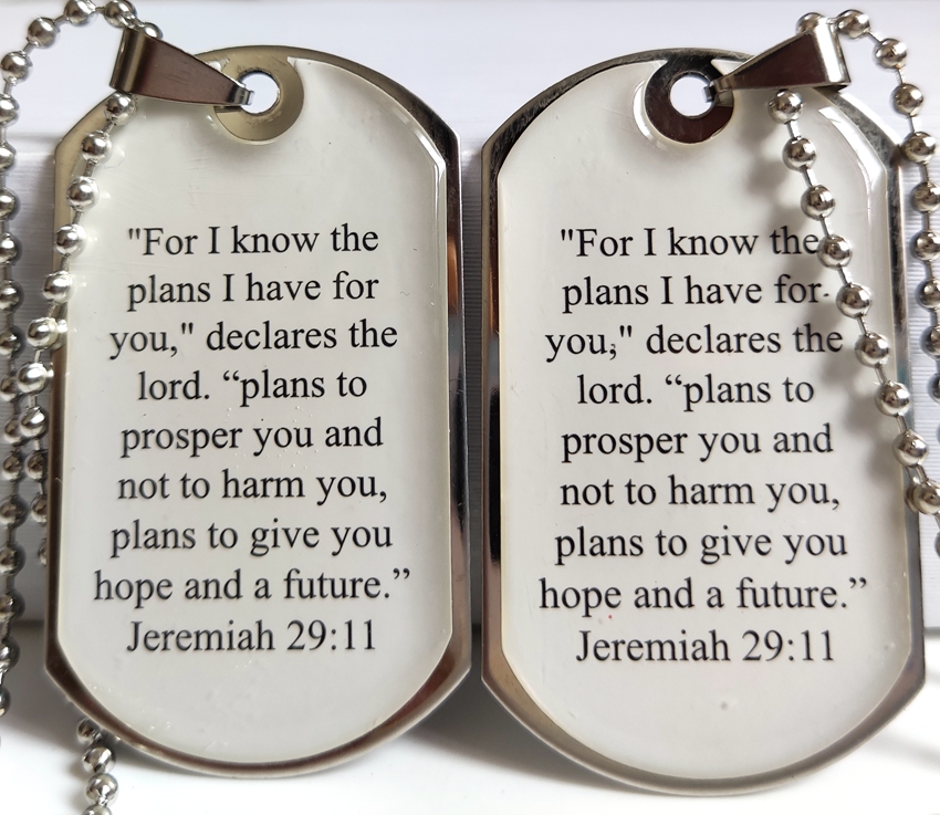 Wholesale 10Pcs Jeremiah 2911 Stainless Steel Pendant Necklace Men's Religious Jewelry Jesus Lords Prayer Bible Pendants W/chains, Silver
Wholesale 10Pcs Jeremiah 2911 Stainless Steel Pendant Necklace Men's Religious Jewelry Jesus Lords Prayer Bible Pendants W/chains, Silver