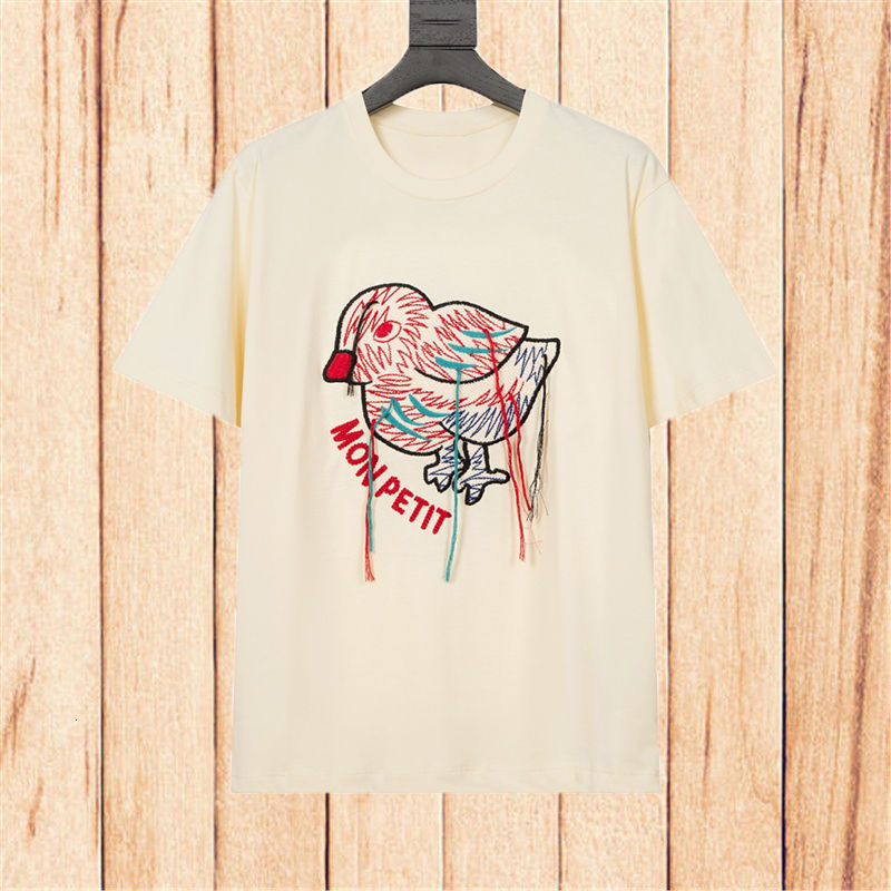 21SS women t shirt designer clothes deisgner Famous Stylist Womens T Shirts Men Women Couples Bird Embroidery Tshirt Str, Beige
21SS women t shirt designer clothes deisgner Famous Stylist Womens T Shirts Men Women Couples Bird Embroidery Tshirt Str, Beige