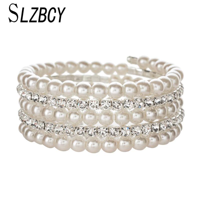 SLZBCY Office Lady Luxury Multilayer Rhinestones Pearl Cuff Bracelets&Bangles for Women Adjustable Wristband Engagement Jewelry
SLZBCY Office Lady Luxury Multilayer Rhinestones Pearl Cuff Bracelets&Bangles for Women Adjustable Wristband Engagement Jewelry