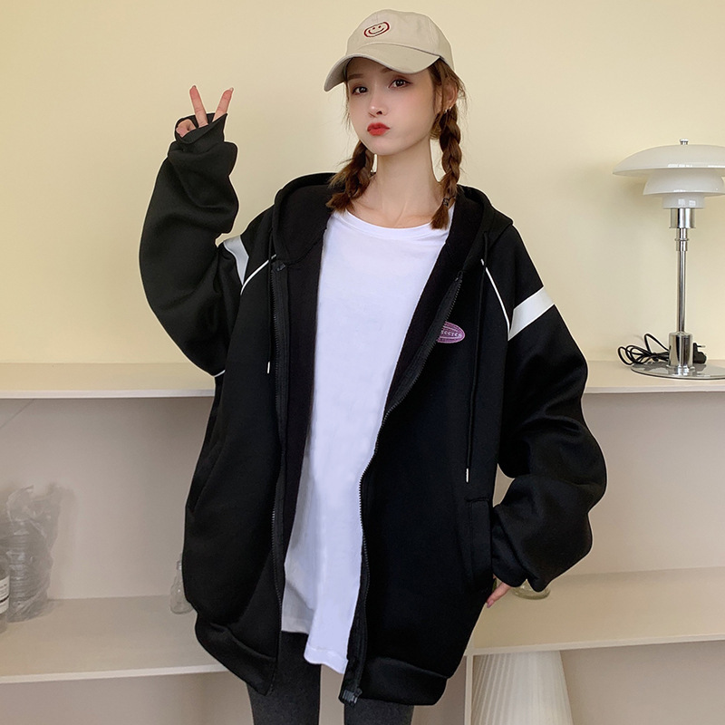 Cashmere thickened sweater women's hooded cardigan Korean version loose lazy style individual yuansuo oversize autumn and winter coat ZSNG, 7810 light grey
Cashmere thickened sweater women's hooded cardigan Korean version loose lazy style individual yuansuo oversize autumn and winter coat ZSNG, 7810 light grey