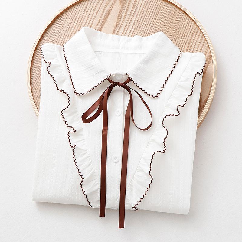 2020 Chic Women Long Sleeve Sweet turn down Collar Blouses Solid Casual Ruffle Sweet Button Blouses Autumn Blouse Tops Shirt, White
2020 Chic Women Long Sleeve Sweet turn down Collar Blouses Solid Casual Ruffle Sweet Button Blouses Autumn Blouse Tops Shirt, White