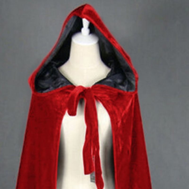 Rosetic Women Cape Winter Halloween Cape Gothic Punk Warm Long Hooded Cloak Cloak Party Club Cosplay Female Girl Cool Wear 201214