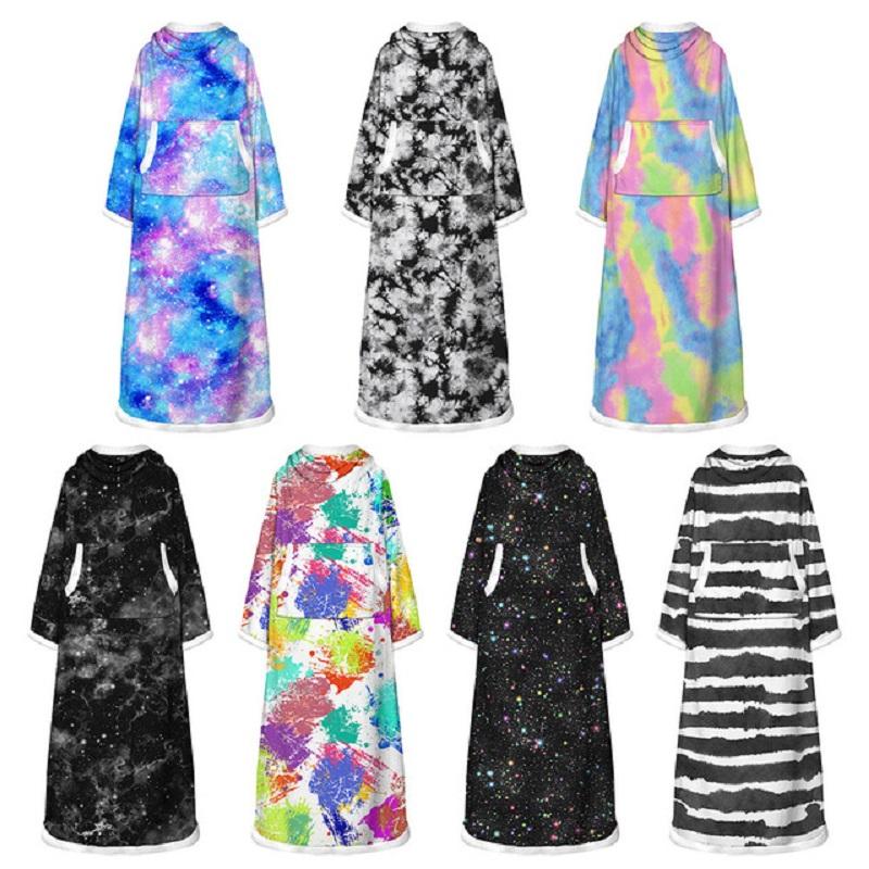 Digital Printing Wearable Winter Blanket Fleece plush Throw Blankets on Bed Sofa Polyester Thick warm 
Digital Printing Wearable Winter Blanket Fleece plush Throw Blankets on Bed Sofa Polyester Thick warm