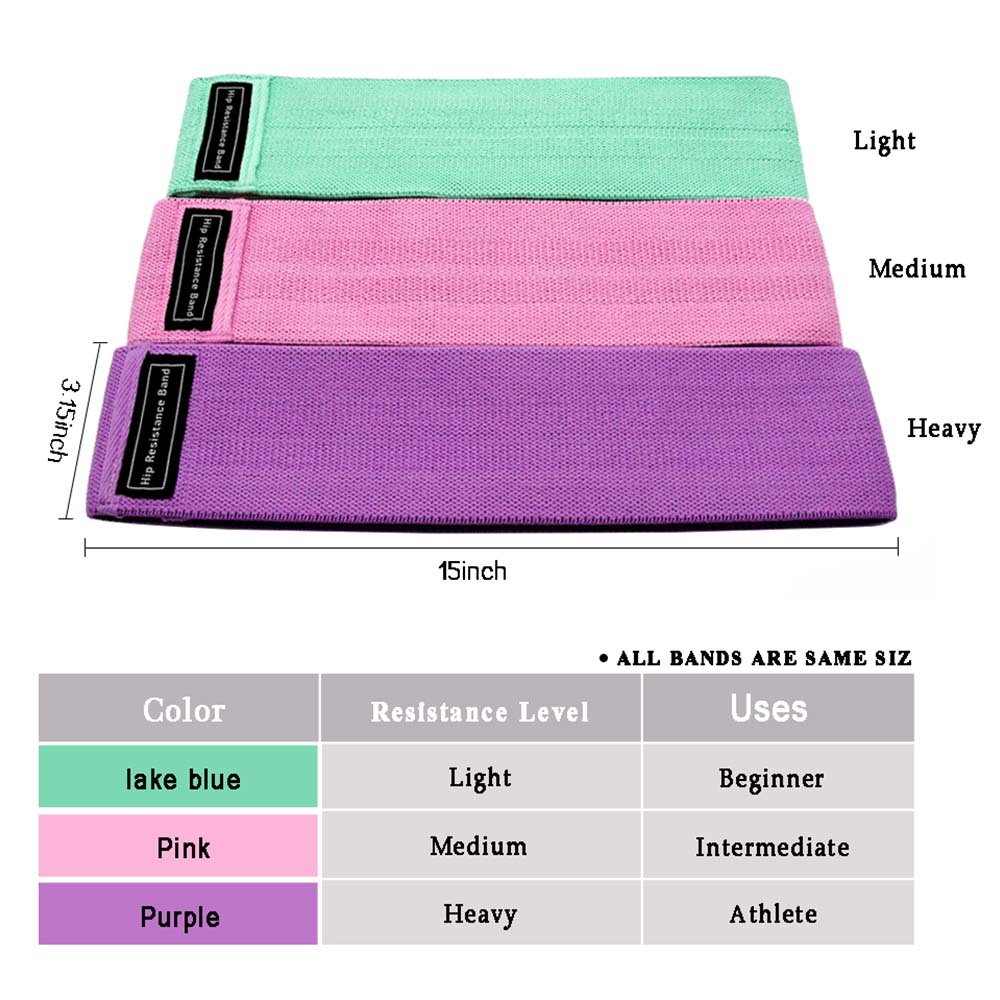 Unisex Circle Loop Resistance Band Workout Exercise for Legs Thigh Glute Butt Squat Bands Non-slip Design