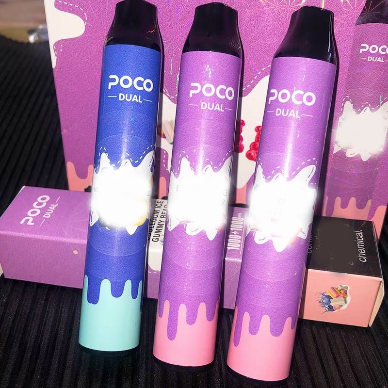 Dual Flavor Disposable NEW POCO 2 In 1 Vape device bulk wholesale 1000 puff + 1000 Puff 950 mAh DISPOSABLE POD DEVICE
Dual Flavor Disposable NEW POCO 2 In 1 Vape device bulk wholesale 1000 puff + 1000 Puff 950 mAh DISPOSABLE POD DEVICE
