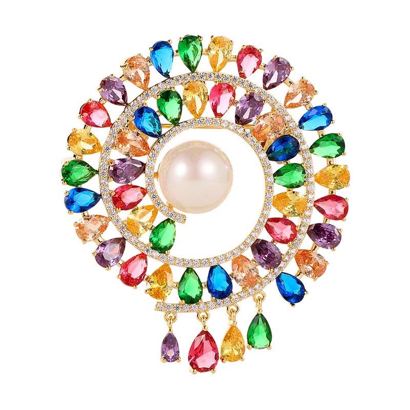 Pins, Brooches Fashion Luxury Sparkling Multicolor CUbic Zirconia Women's High Quality Metal Pins Jewelry Gift For Girl Friend
Pins, Brooches Fashion Luxury Sparkling Multicolor CUbic Zirconia Women's High Quality Metal Pins Jewelry Gift For Girl Friend
