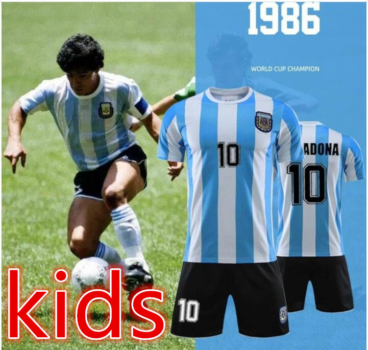 new kids kit best quality in 1986 Argentina Maradona home Soccer jersey Retro Version 86 Maradona CANIGGIA Quality Football Shirt Batistuta, Men
new kids kit best quality in 1986 Argentina Maradona home Soccer jersey Retro Version 86 Maradona CANIGGIA Quality Football Shirt Batistuta, Men