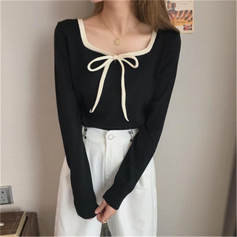 Women's Knits & Tees Knitwear Women Autumn Winter Black Tight-fitting Slim Long-sleeved Sweater Top 2022 Style Outer Wear Bottoming Shirt, White
Women's Knits & Tees Knitwear Women Autumn Winter Black Tight-fitting Slim Long-sleeved Sweater Top 2022 Style Outer Wear Bottoming Shirt, White