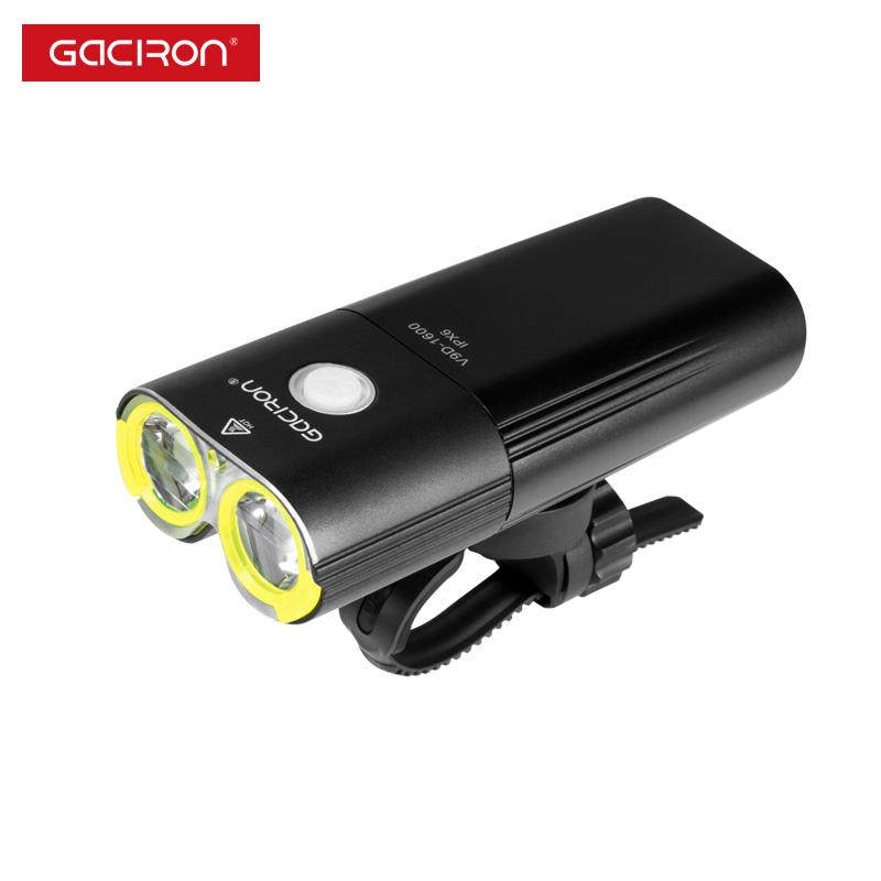 Gaciron 1600 Lm Bicycle Front Torch USB Rechargeable MTB Handlebar Waterproof Road Bike Cycling Power Bank Head Light
Gaciron 1600 Lm Bicycle Front Torch USB Rechargeable MTB Handlebar Waterproof Road Bike Cycling Power Bank Head Light