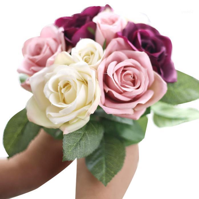 9 Heads Rose Artificial Flower French Silk Flower Rose Bouquet for Wedding Home Party Decoration Fake Fall Decoration1
9 Heads Rose Artificial Flower French Silk Flower Rose Bouquet for Wedding Home Party Decoration Fake Fall Decoration1