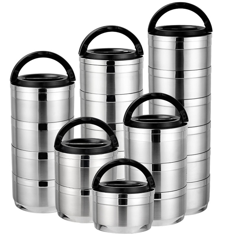 Stainless Steel Heat Preservation Lunch Box 1-6 Layer Super Capacity Japanese Bento Box School Office Camping Food Container T200111 
Stainless Steel Heat Preservation Lunch Box 1-6 Layer Super Capacity Japanese Bento Box School Office Camping Food Container T200111