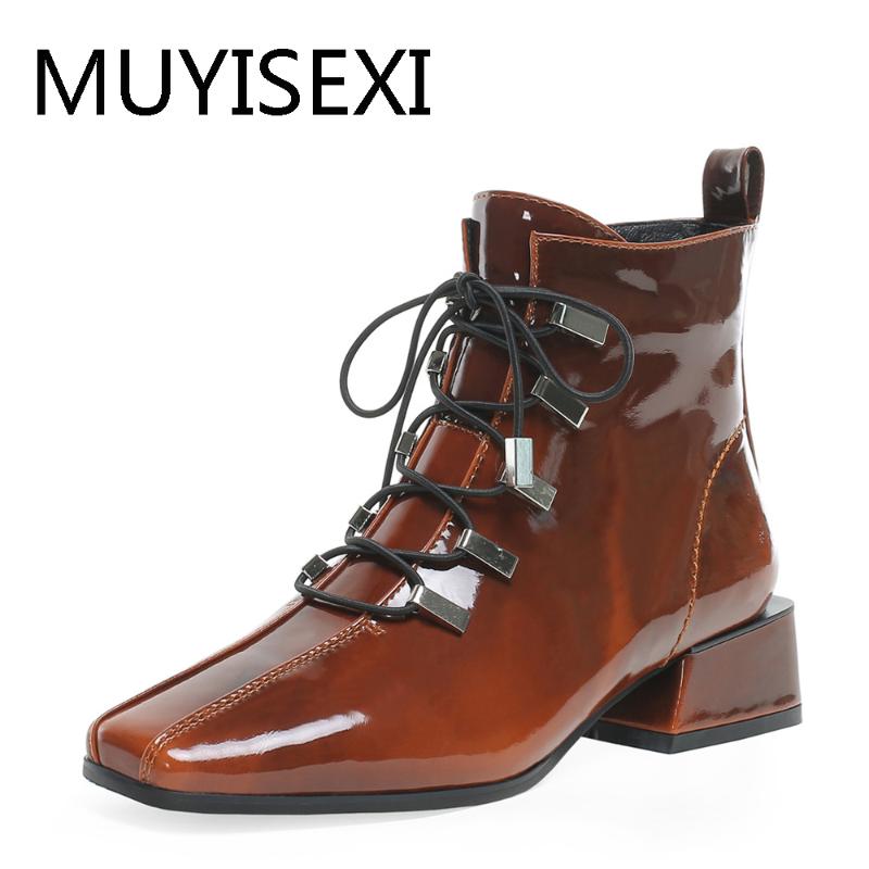 Lady square toe ankle boot thick 4cm med heel cross-tied zipper office fashion casual dating handmade solid color BLD07 MUYISEXI, Black
Lady square toe ankle boot thick 4cm med heel cross-tied zipper office fashion casual dating handmade solid color BLD07 MUYISEXI, Black
