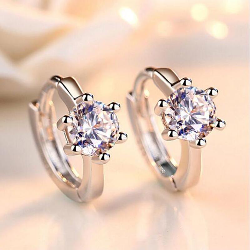 MEEKCAT Real 925 Sterling Silver Minimalist Geometric Zircon Round Hoop Earring For Women Party Fashion Jewelry Cute Accessories, Golden
MEEKCAT Real 925 Sterling Silver Minimalist Geometric Zircon Round Hoop Earring For Women Party Fashion Jewelry Cute Accessories, Golden
