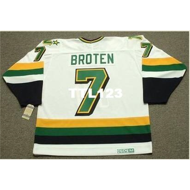 740 #7 NEAL BROTEN Minnesota North Stars 1989 CCM Vintage Home Hockey Jersey or custom any name or number retro Jersey, White
740 #7 NEAL BROTEN Minnesota North Stars 1989 CCM Vintage Home Hockey Jersey or custom any name or number retro Jersey, White