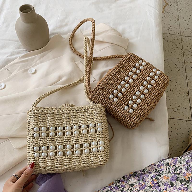 Evening Bags 2022 Summer Pearl Women Straw Bag Fashion Drawstring Woven Beach Ladies Shoulder Travel Handbags And Purses Solid Color
Evening Bags 2022 Summer Pearl Women Straw Bag Fashion Drawstring Woven Beach Ladies Shoulder Travel Handbags And Purses Solid Color