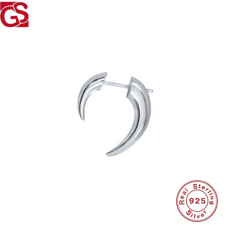 GS 925 Sterling Silver Stud Earring For Women 2021 Trend Smooth Horns Earrings Latest Fashion Jewelry Accessories For Party
GS 925 Sterling Silver Stud Earring For Women 2021 Trend Smooth Horns Earrings Latest Fashion Jewelry Accessories For Party