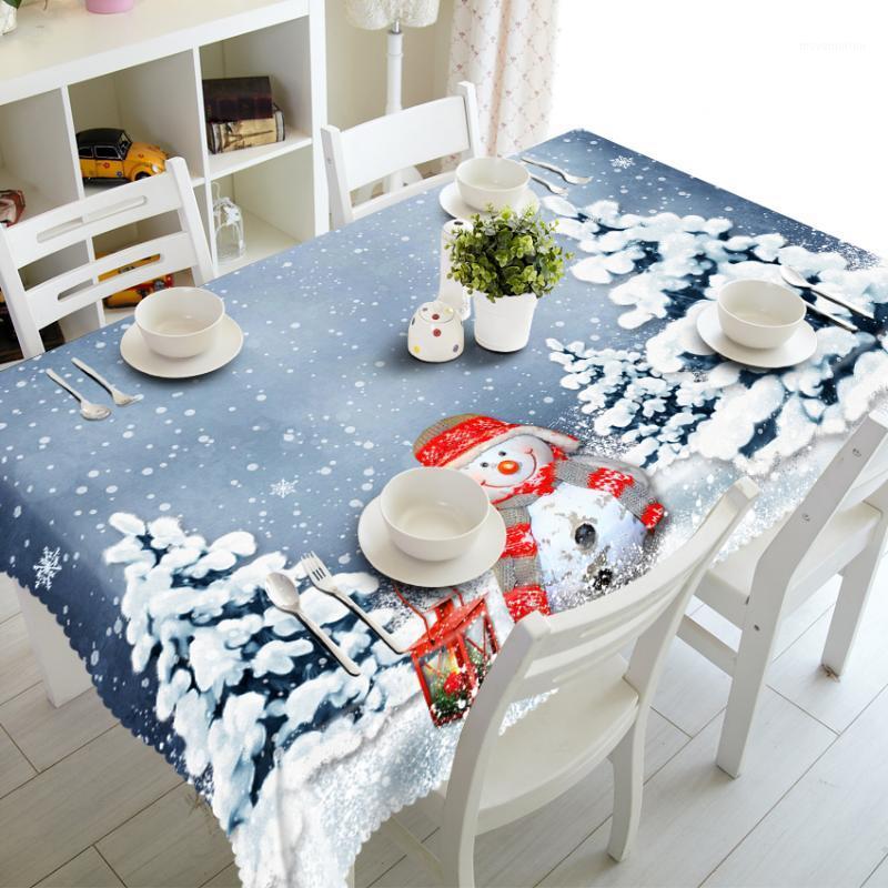 3D Cute Snowman Tablecloth Merry Christmas Winter Snow Scene Waterproof Thicken Rectangular and Round Table Cloth for Wedding1, Style g
3D Cute Snowman Tablecloth Merry Christmas Winter Snow Scene Waterproof Thicken Rectangular and Round Table Cloth for Wedding1, Style g