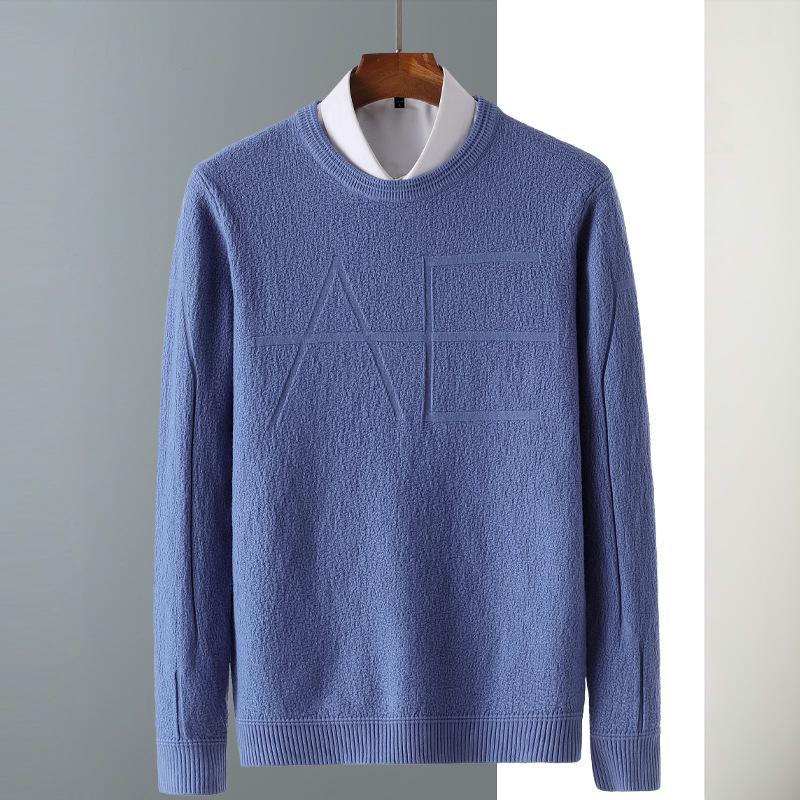 Autumn and Winter New Men's Bottoming Sweater Pullover Loose Knit Round Neck Thickening Fashion Bottoming Sweater, Black
Autumn and Winter New Men's Bottoming Sweater Pullover Loose Knit Round Neck Thickening Fashion Bottoming Sweater, Black