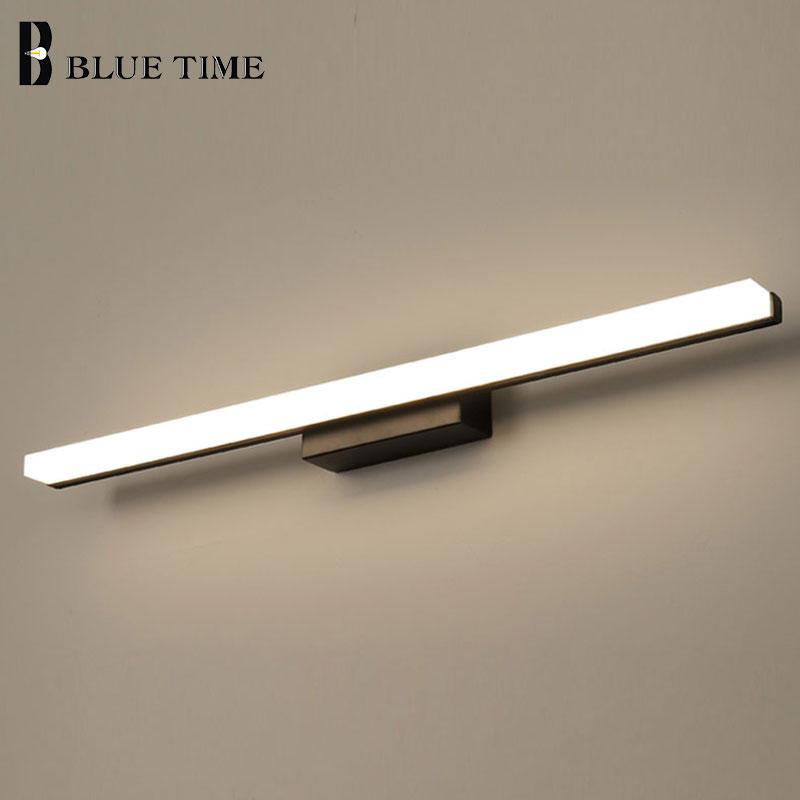 Bathroom Lamp Modern Led Wall Light L60 80 100cm Large Black&Silver Body Led Wall Lamp Bathroom Mirror Front Lights AC110V 220V
Bathroom Lamp Modern Led Wall Light L60 80 100cm Large Black&Silver Body Led Wall Lamp Bathroom Mirror Front Lights AC110V 220V