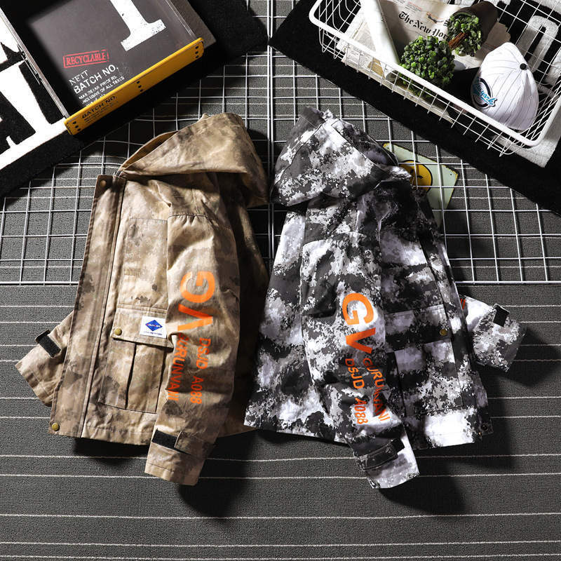 Men Winter Fashion Camo Jacket Casual Cargo Mens Military Jacket Windbreaker Coat Male Multi Pocket Streetwear Overcoat 201127