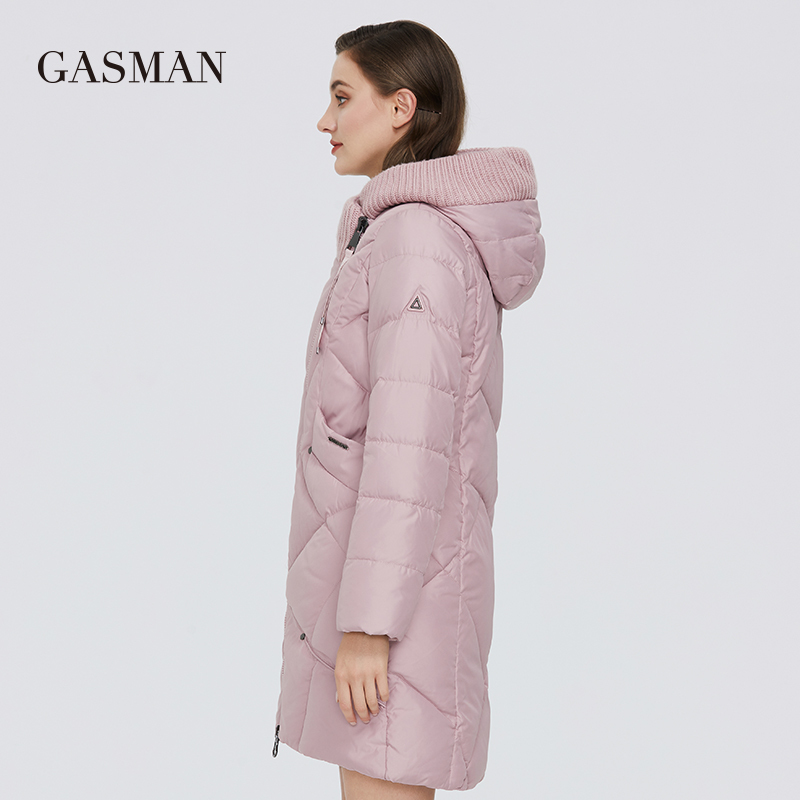 GASMAN New Winter Jacket Women's Hooded Warm Long Thick Coat Hooded Parka Female Warm Collection Down Jacket Plus Size 1702 201217