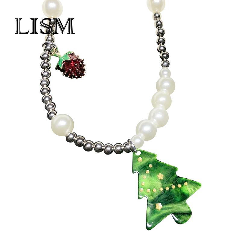 LISM Christmas tree Fashion Jewelry Green Tree Statement Pendant Necklace Women's Jewelry Lovers Gifts NecklaceFor Fine
LISM Christmas tree Fashion Jewelry Green Tree Statement Pendant Necklace Women's Jewelry Lovers Gifts NecklaceFor Fine