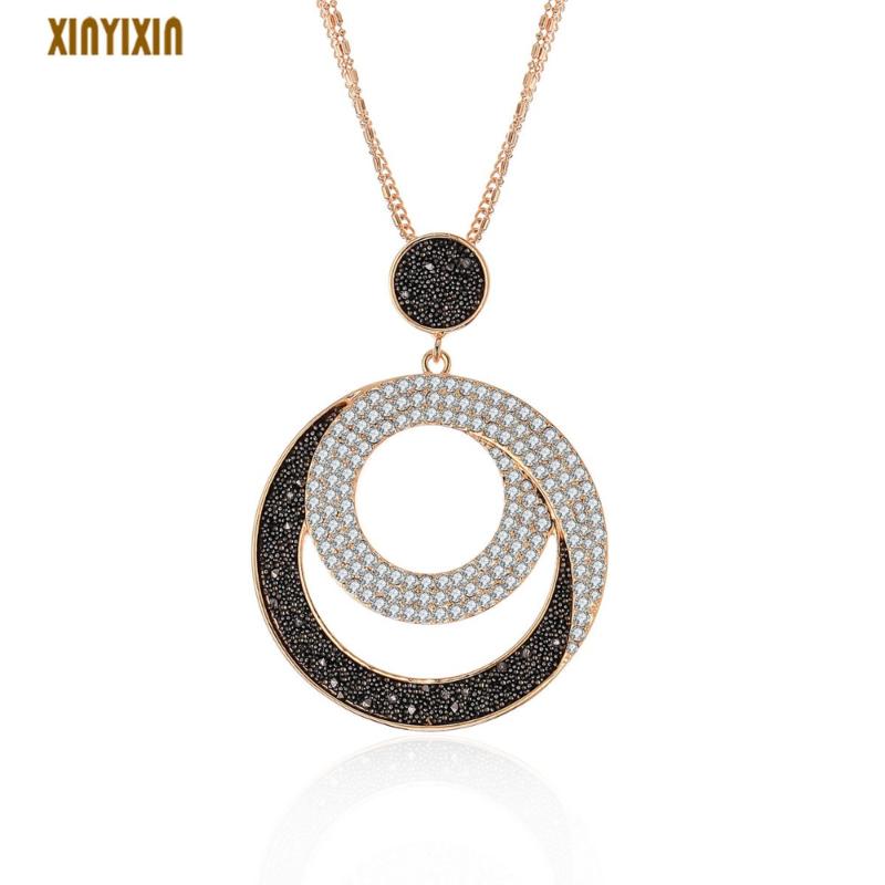 Big Gold Geometric Round Pendant Necklace Women Black Crystal Long Necklace Statement Multi layers Fashion Jewelry 2021 Gifts
Big Gold Geometric Round Pendant Necklace Women Black Crystal Long Necklace Statement Multi layers Fashion Jewelry 2021 Gifts