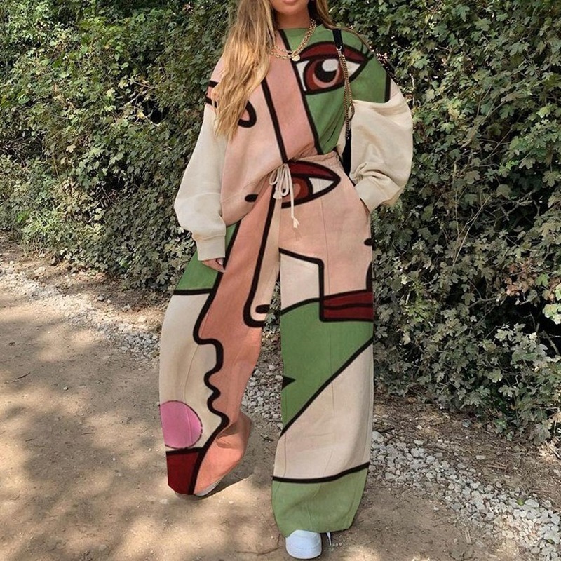 Face Eyes New Hip Hop Thin Sweatshirt Pants Suit 2 Piece Set Women Tracksuit New Autumn Tops Loose Casual Girls Plus Size 3XL 201119
Face Eyes New Hip Hop Thin Sweatshirt Pants Suit 2 Piece Set Women Tracksuit New Autumn Tops Loose Casual Girls Plus Size 3XL 201119