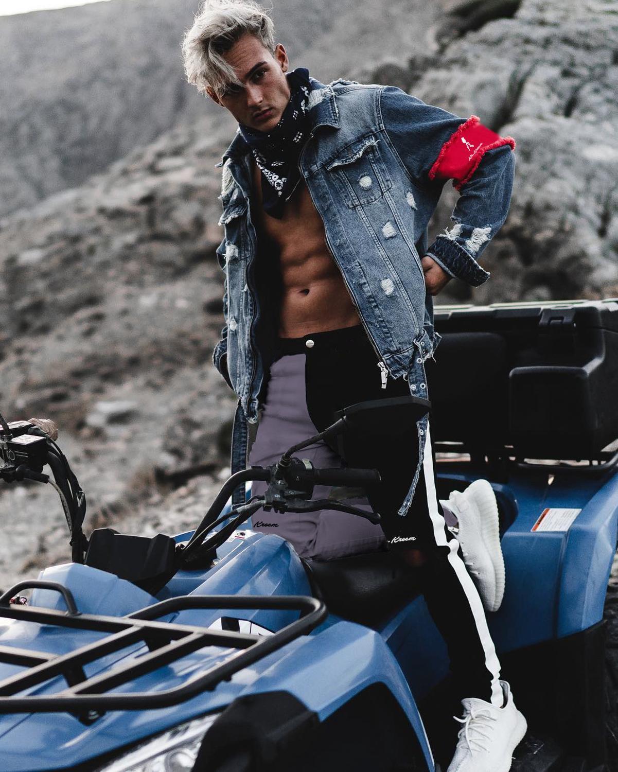 BDLJ Men Stylish Ripped Jeans Pants Biker Skinny Slim Straight Frayed Denim Trousers New Fashion Skinny Jeans Men Clothes 201120wtt