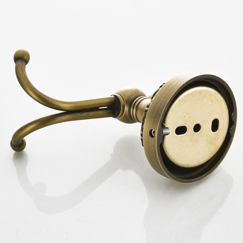 Antique Brass Double Robe Hook Hanger Bathroom Hardware Bath Accessory Storage Hooks
Antique Brass Double Robe Hook Hanger Bathroom Hardware Bath Accessory Storage Hooks