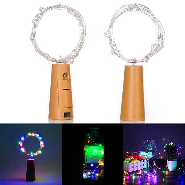 2m 20 LED Mini Bottle Stopper Lamp String Bar Decoration String Light Colorful Light Earth Color Full high-quality material LED Strings
2m 20 LED Mini Bottle Stopper Lamp String Bar Decoration String Light Colorful Light Earth Color Full high-quality material LED Strings