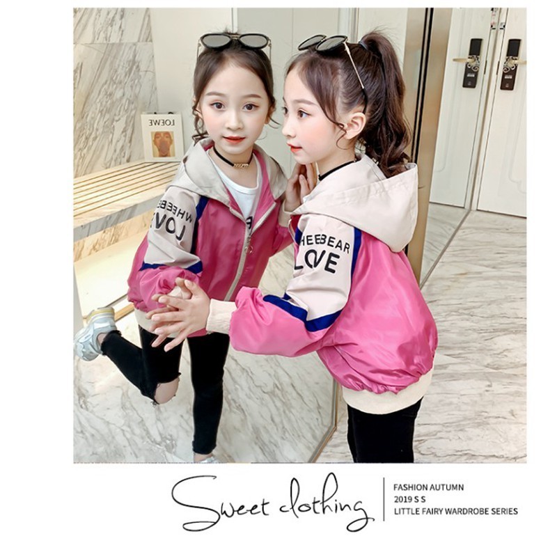 CROAL CHERIE Jacket For Kids Girls Windbreaker Boy Coat Children's Jacket for Autumn Kids Clothes Clothing Outwear 110-170cm 201125