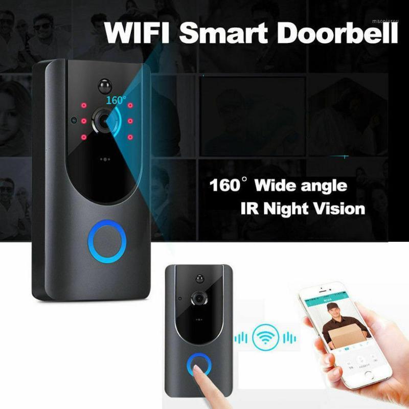 Wireless WiFi DoorBell Smart Video Phone Door Visual Ring Intercom Video Doorphone Secure Camera Visible Monitor Night Vision1
Wireless WiFi DoorBell Smart Video Phone Door Visual Ring Intercom Video Doorphone Secure Camera Visible Monitor Night Vision1