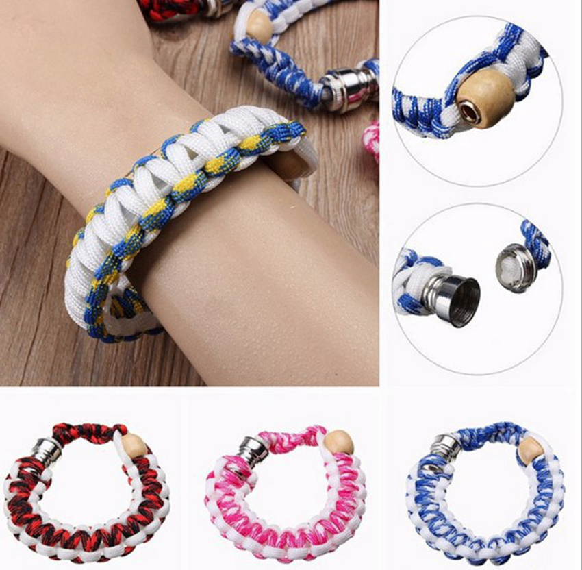 Smoking Bracelet Stealth Pipe Stash braided rope Bracelet Pipe Stash Storage Discreet for Click n Vape Tobacco Portable smoke set GGF2875-1
Smoking Bracelet Stealth Pipe Stash braided rope Bracelet Pipe Stash Storage Discreet for Click n Vape Tobacco Portable smoke set GGF2875-1