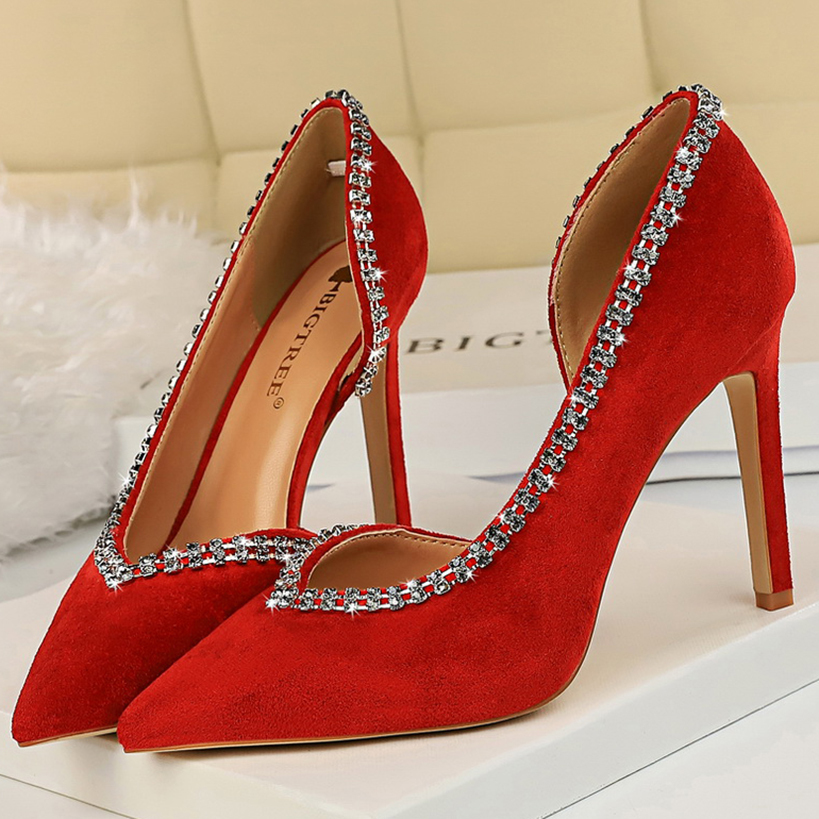 2021 female 10cm high-heeled crystal glitter bombs lady strass fetish pins hollow side out sexy wedding party red shoes FNT4, Black 10cm
2021 female 10cm high-heeled crystal glitter bombs lady strass fetish pins hollow side out sexy wedding party red shoes FNT4, Black 10cm